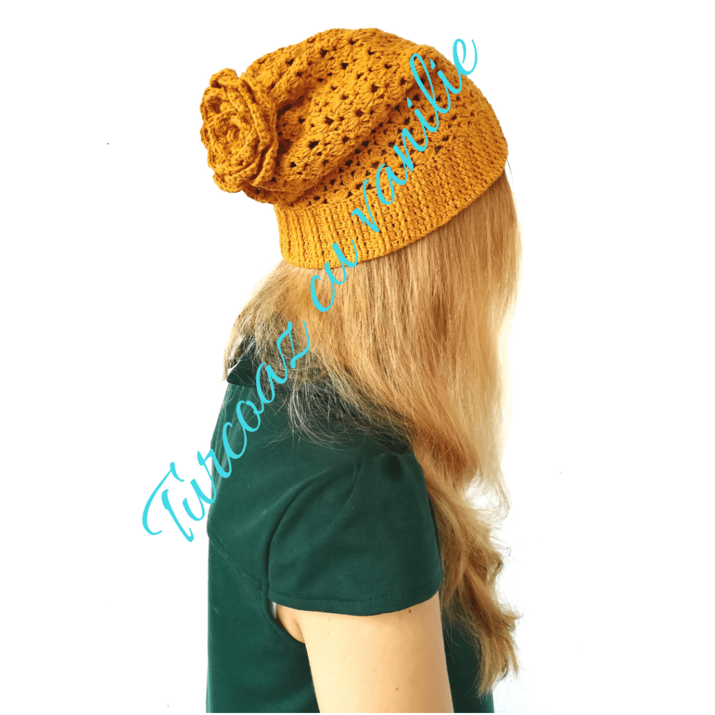 Reach results on Google's SERP when searching for crochet hat, slouchy hat, crochet lace hat