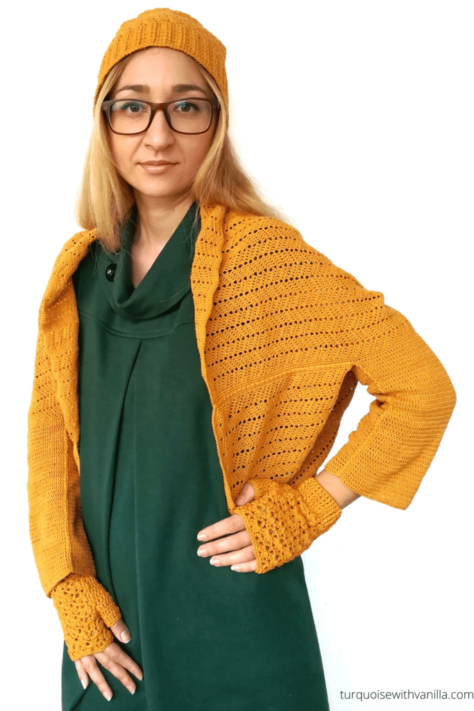 Reach results on Google's SERP when searching for crochet cardigan, crochet cocoon cardigan, crochet shrug