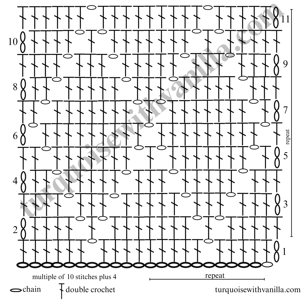 diamond stitch chart
