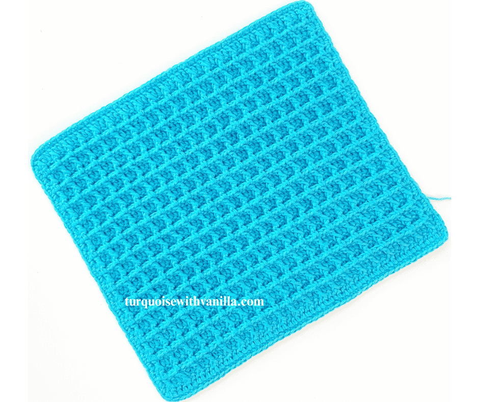 waffle stitch dishcloth