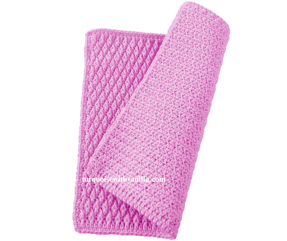 alpine stitch dishcloth